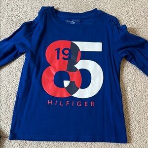 Tommy Hilfiger Kids Blue Graphic Long Sleeve Shirt